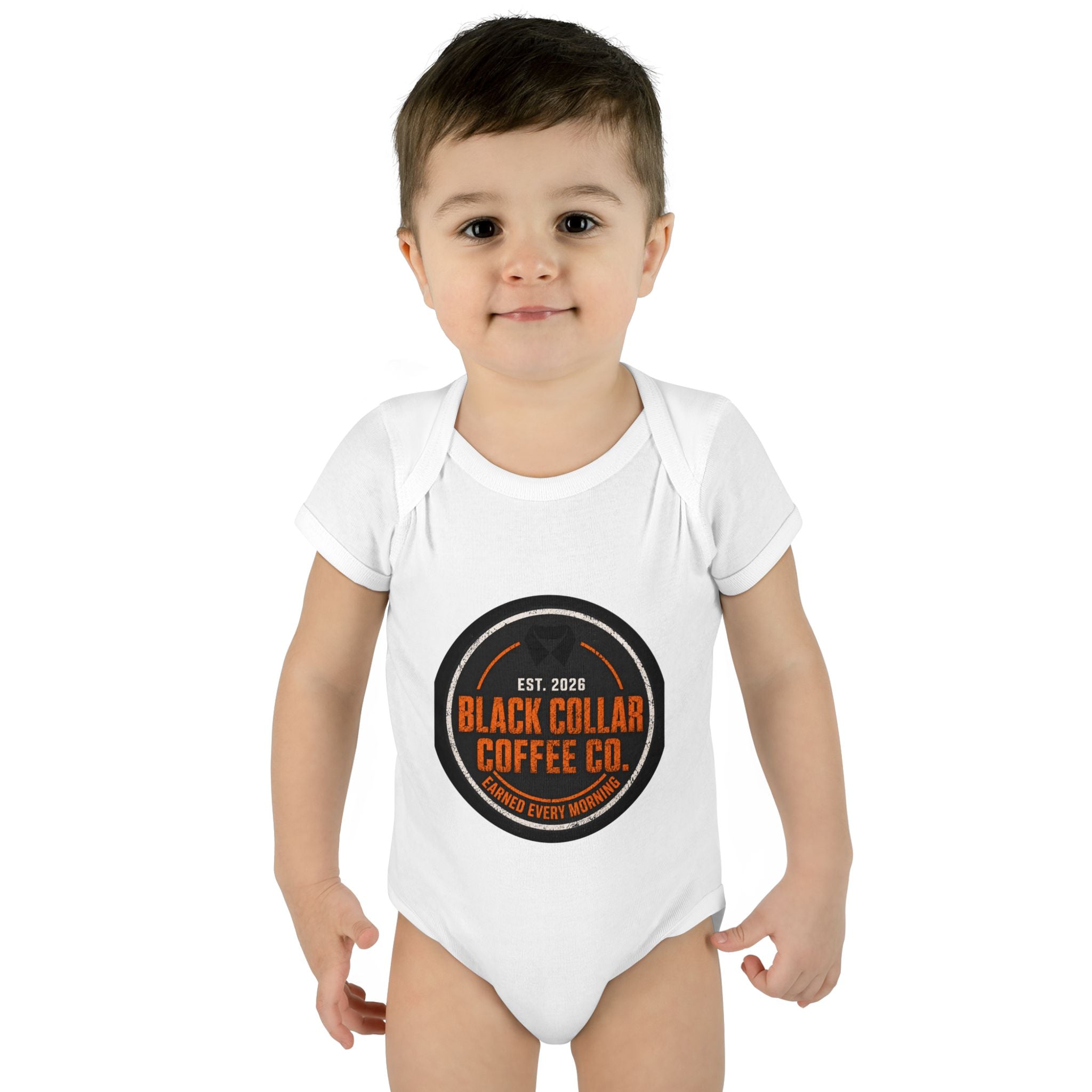 Infant Bodysuit — Black Collar Coffee Co. Logo Baby Onesie (Est. 2026)