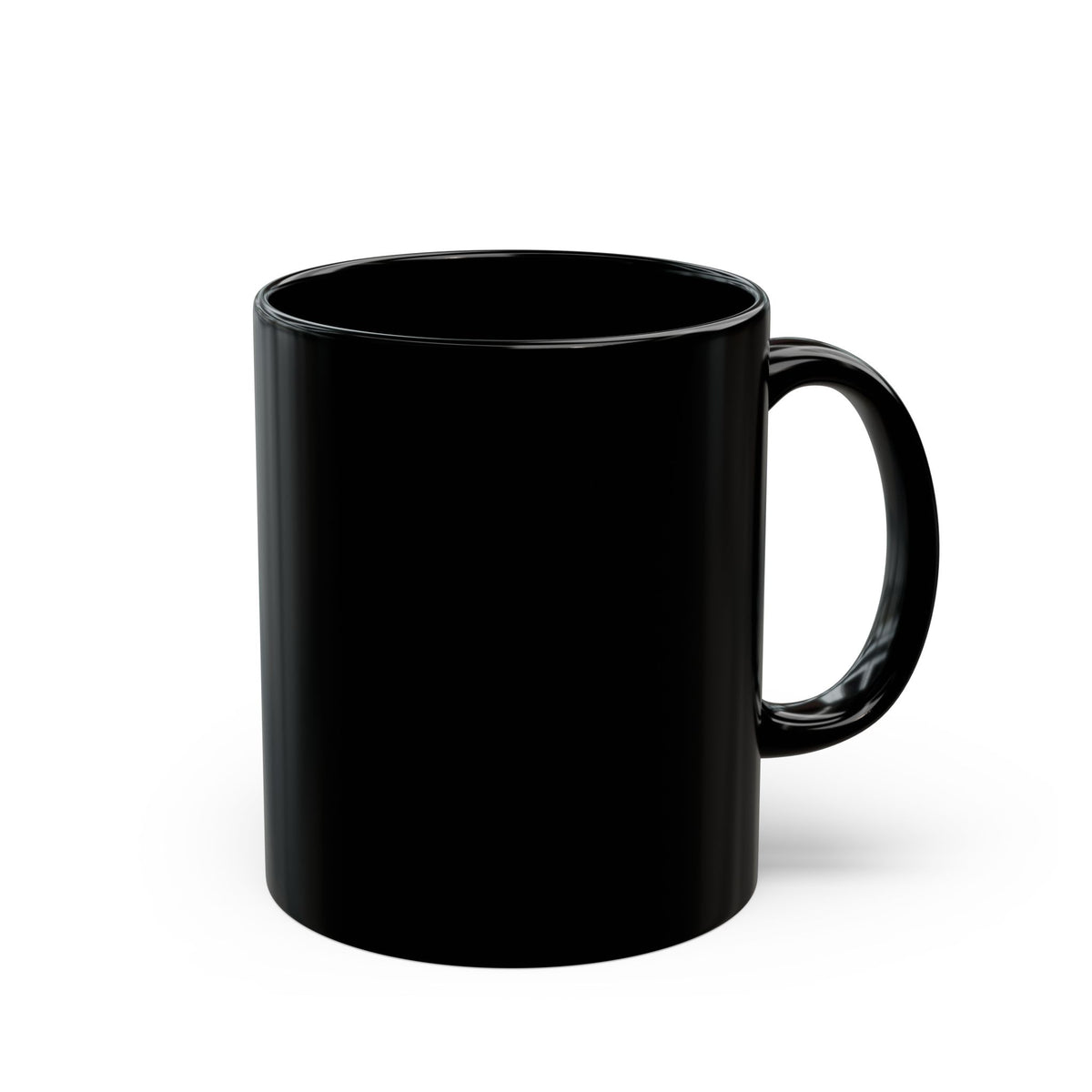 Black Collar Coffee Ceramic Mug | Black