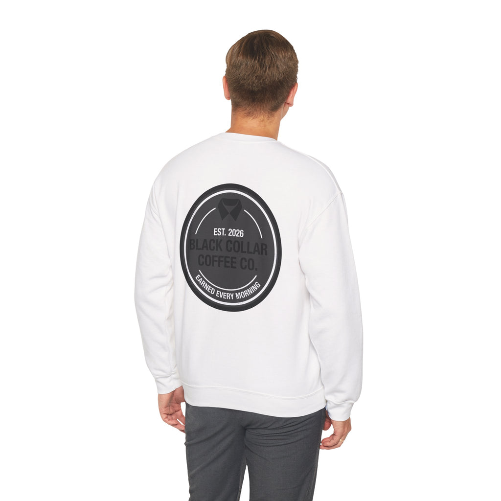Black Collar Coffee Crewneck Sweatshirt