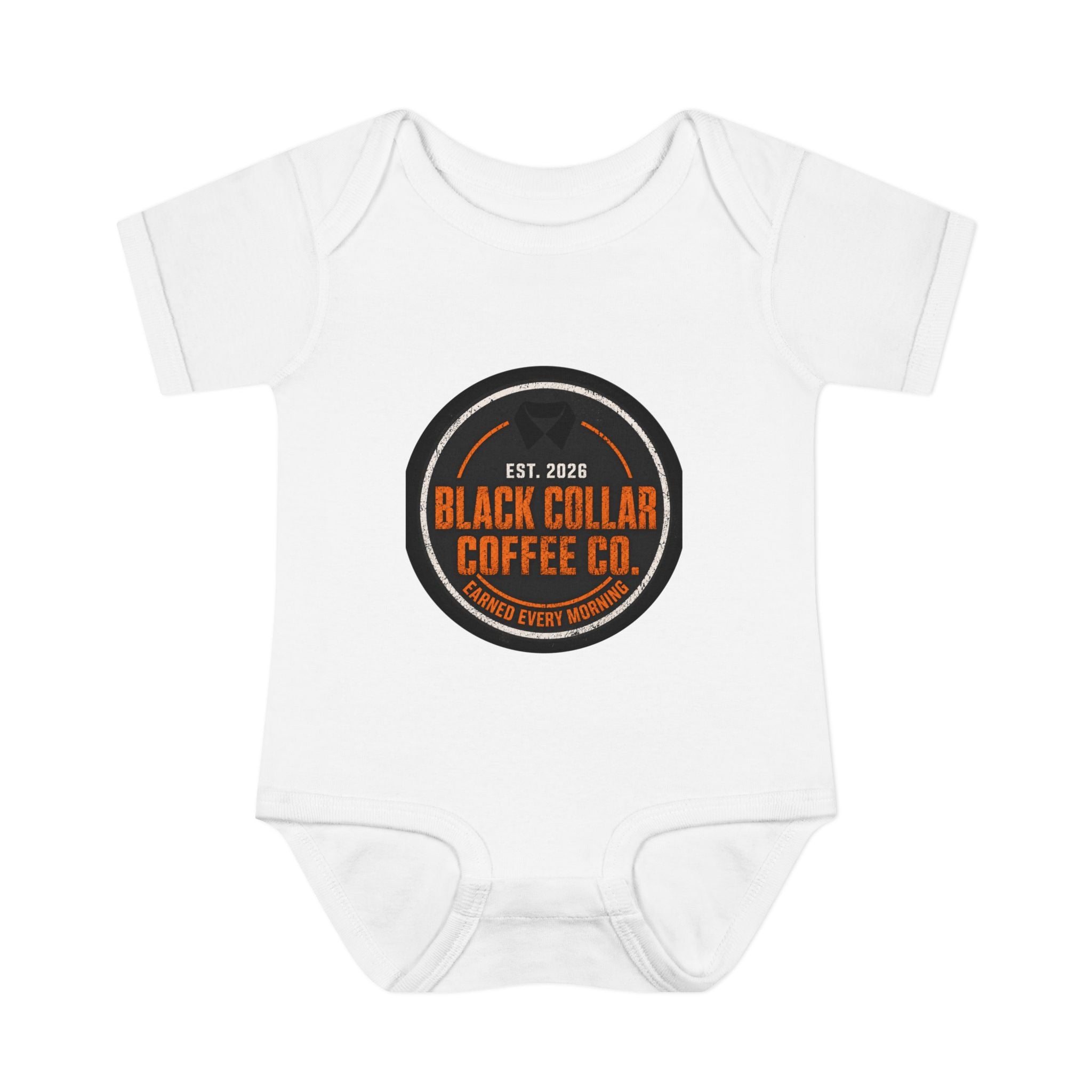 Infant Bodysuit — Black Collar Coffee Co. Logo Baby Onesie (Est. 2026)