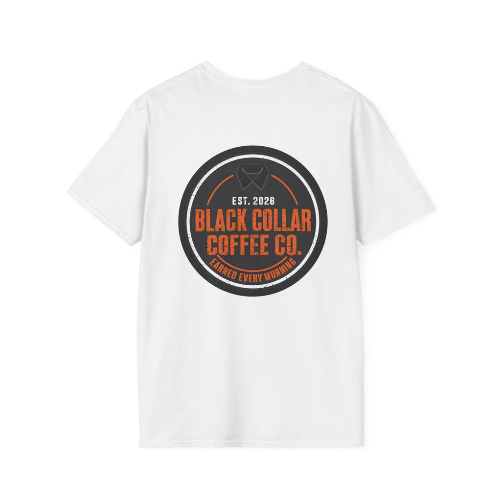 Black Collar Coffee Badge Logo T-Shirt