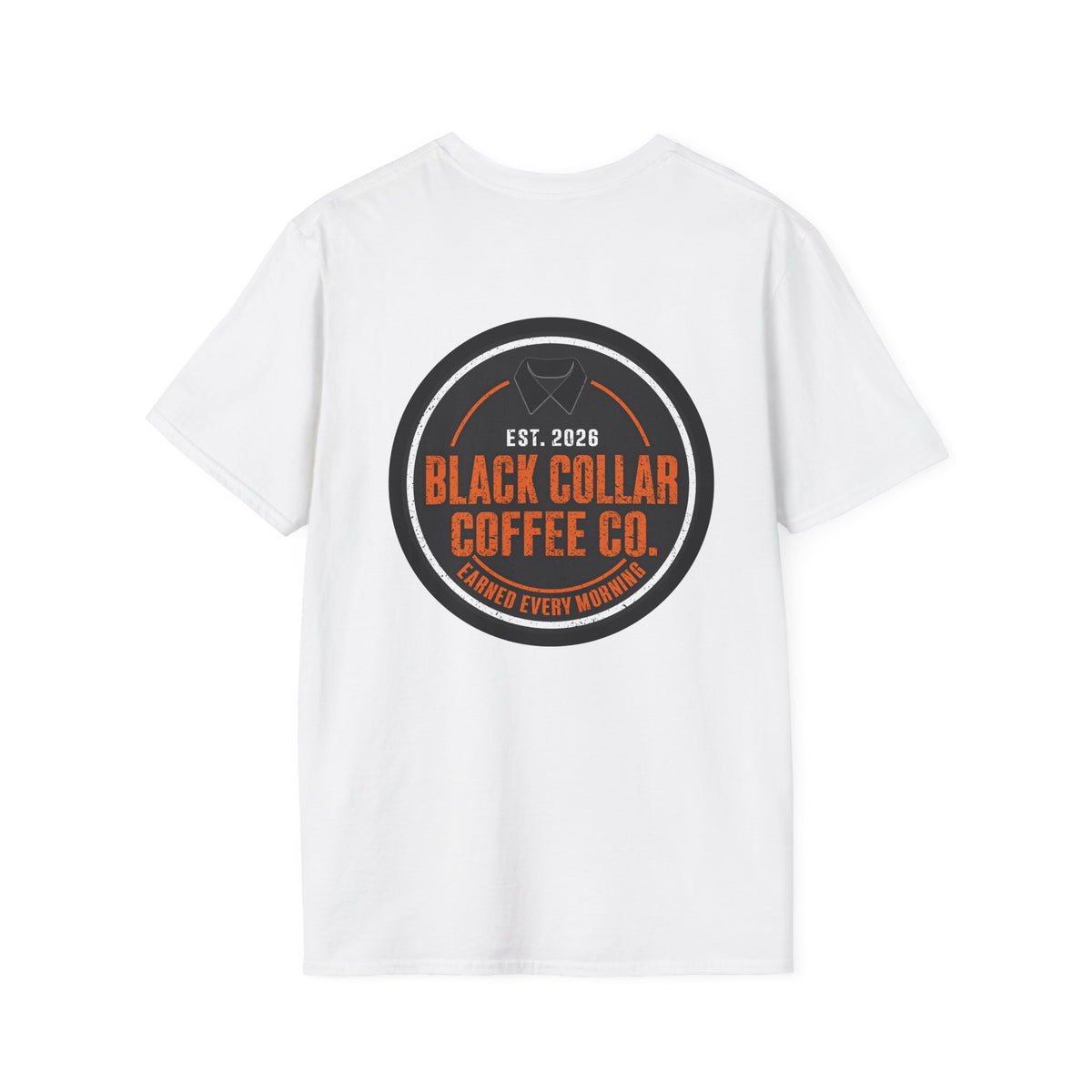 Black Collar Coffee Badge Logo T-Shirt