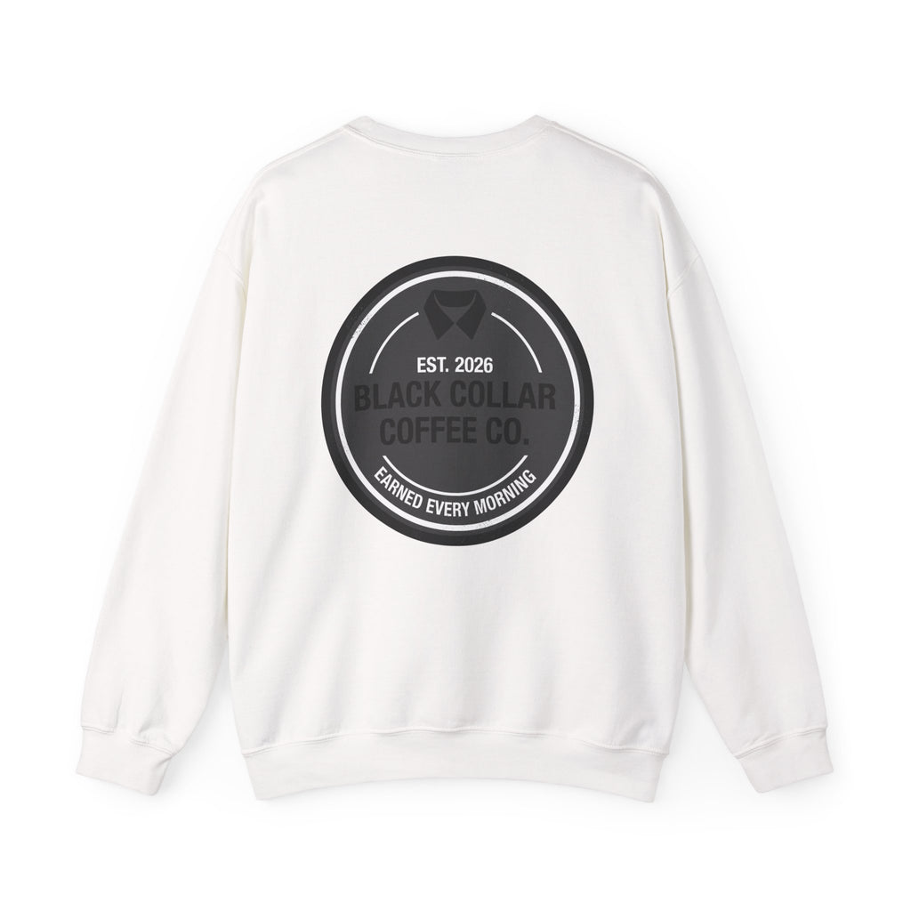 Black Collar Coffee Crewneck Sweatshirt