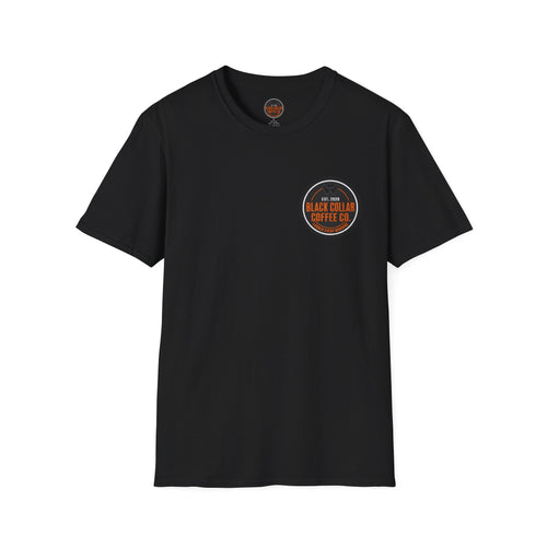 Black Collar Coffee Badge Logo T-Shirt