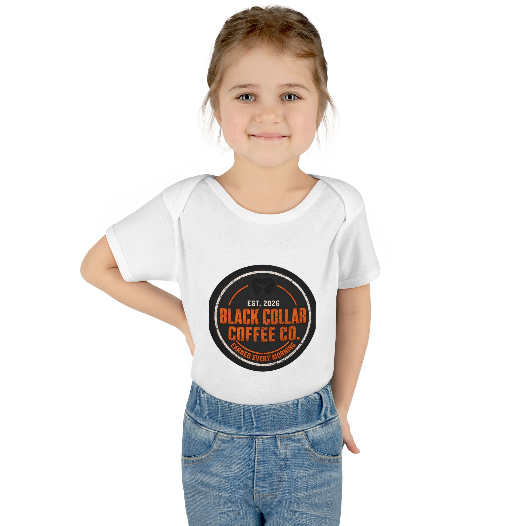 Infant Bodysuit — Black Collar Coffee Co. Logo Baby Onesie (Est. 2026)