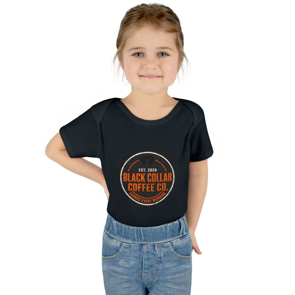 Infant Bodysuit — Black Collar Coffee Co. Logo Baby Onesie (Est. 2026)