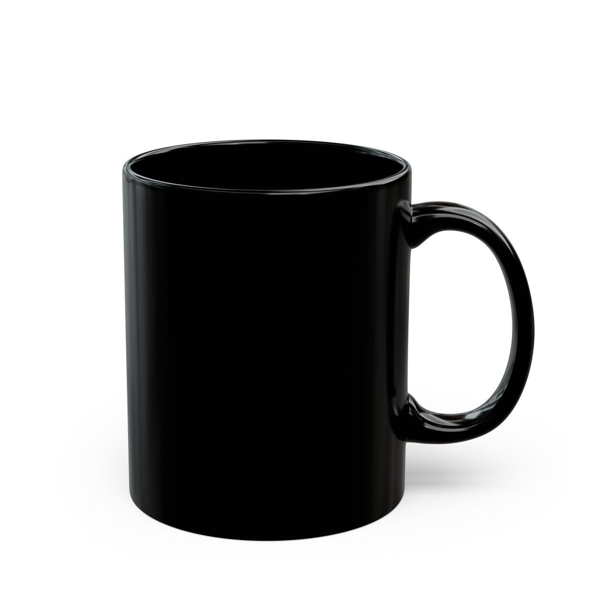 Black Collar Coffee Ceramic Mug | Black