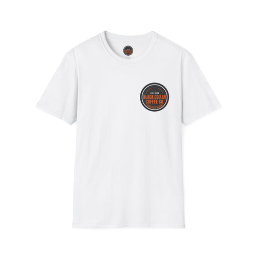 Black Collar Coffee Badge Logo T-Shirt