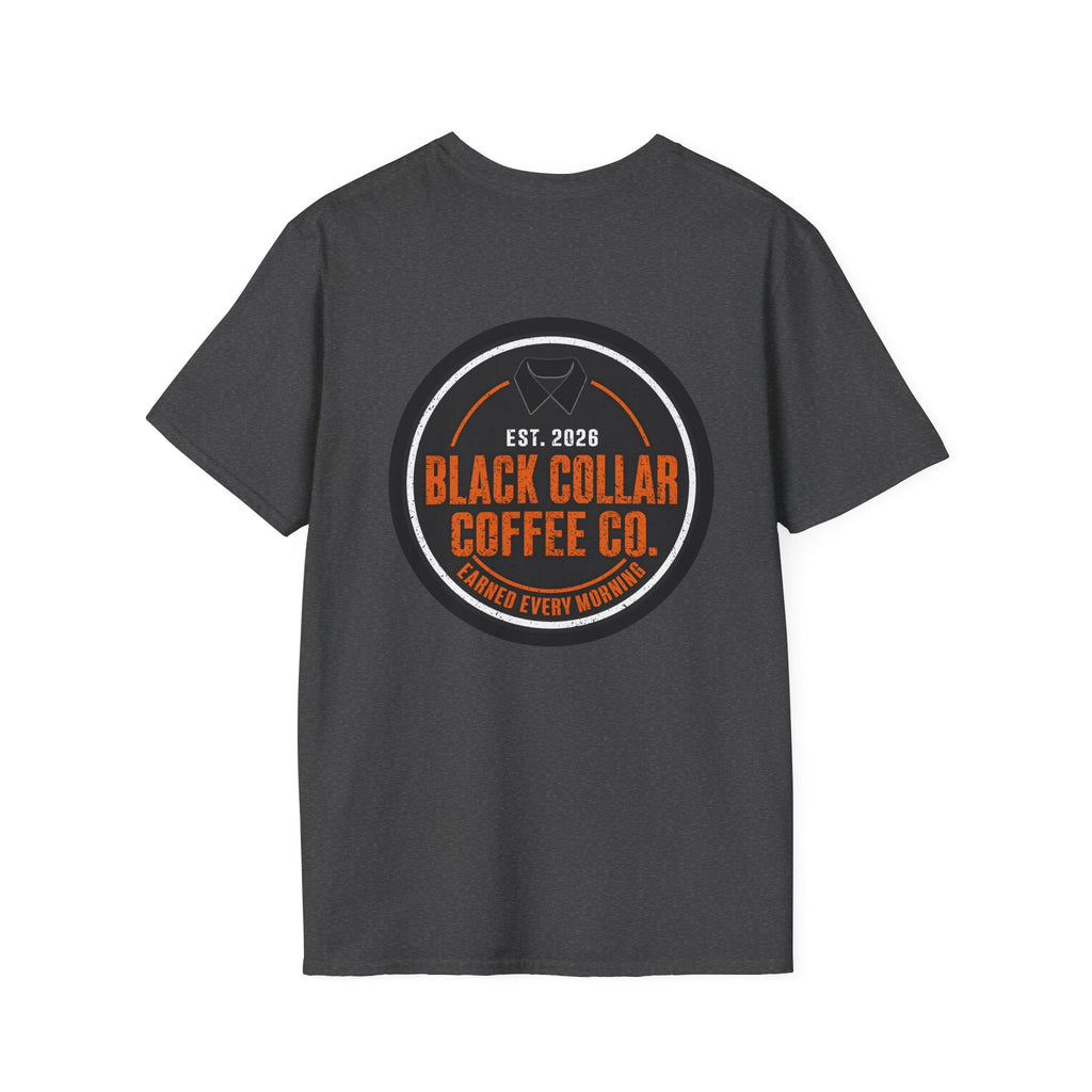 Black Collar Coffee Badge Logo T-Shirt