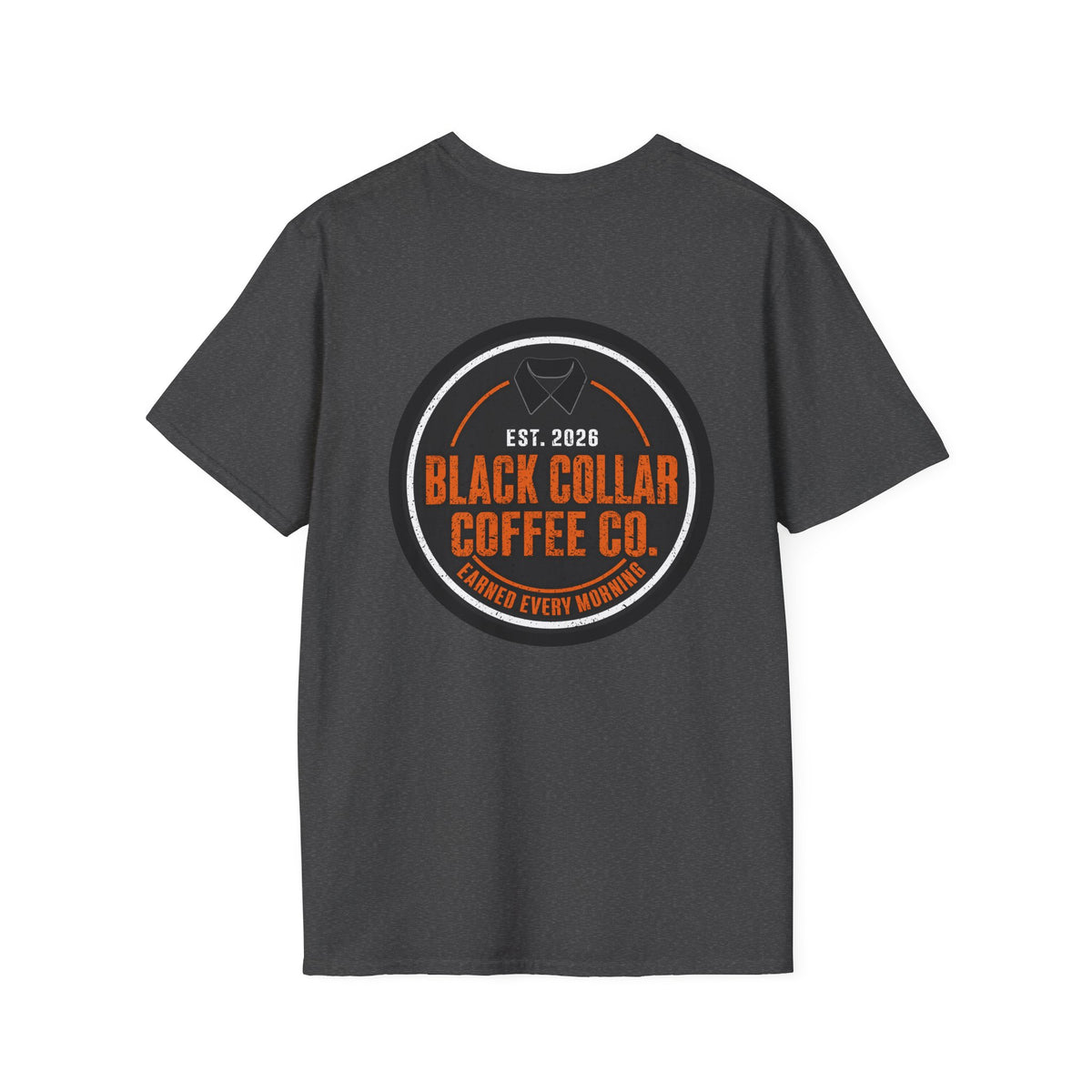 Black Collar Coffee Badge Logo T-Shirt