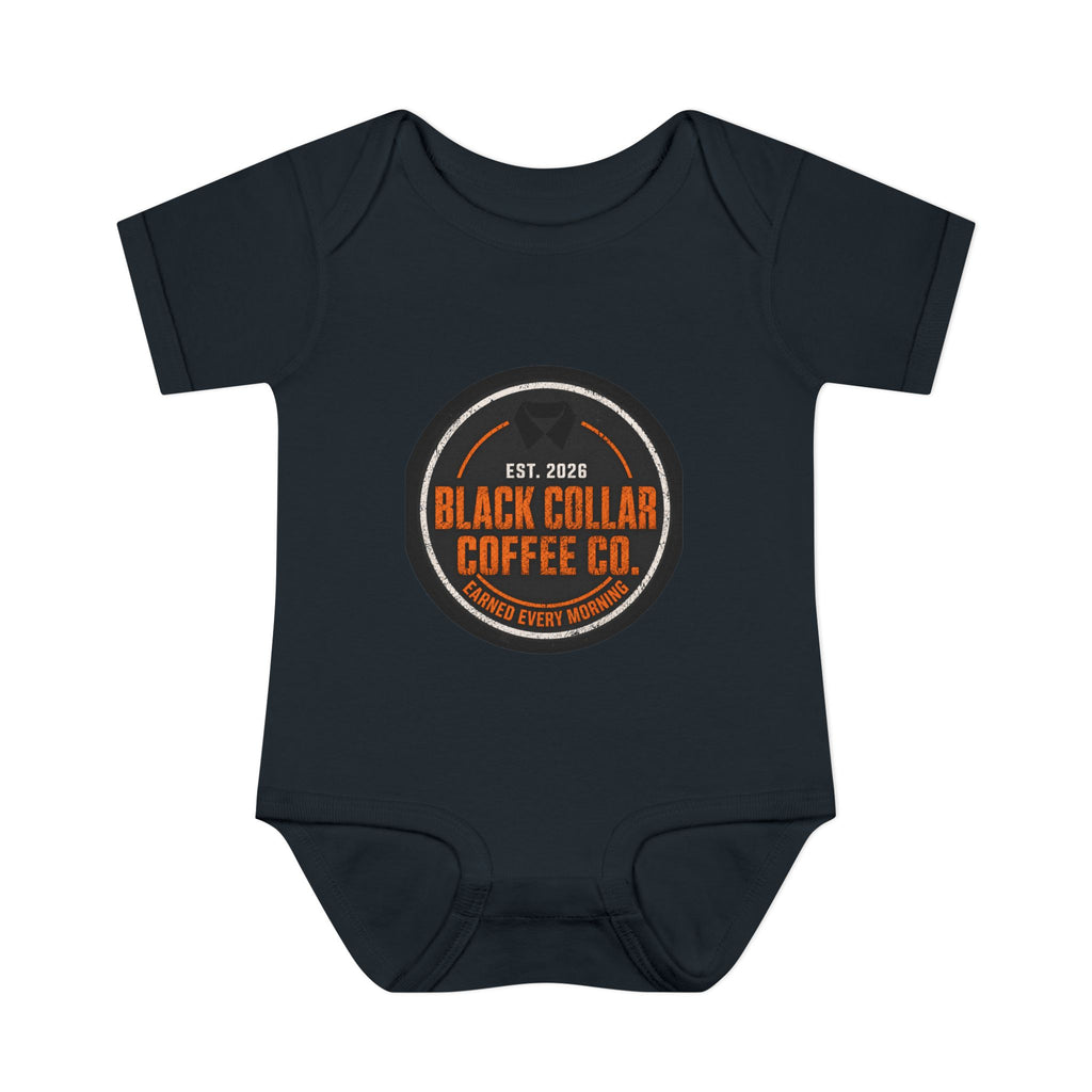 Infant Bodysuit — Black Collar Coffee Co. Logo Baby Onesie (Est. 2026)