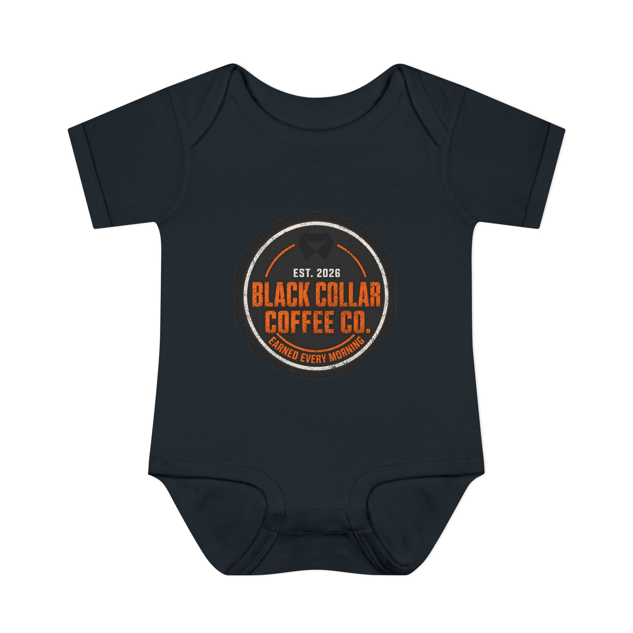 Infant Bodysuit — Black Collar Coffee Co. Logo Baby Onesie (Est. 2026)