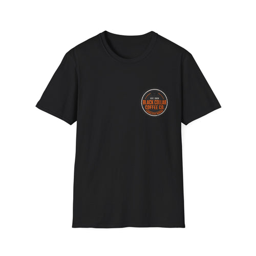 Black Collar Coffee Badge Logo T-Shirt