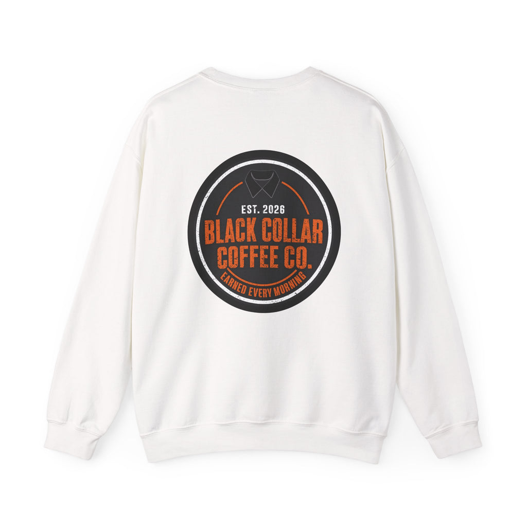 Black Collar Coffee Crewneck Sweatshirt