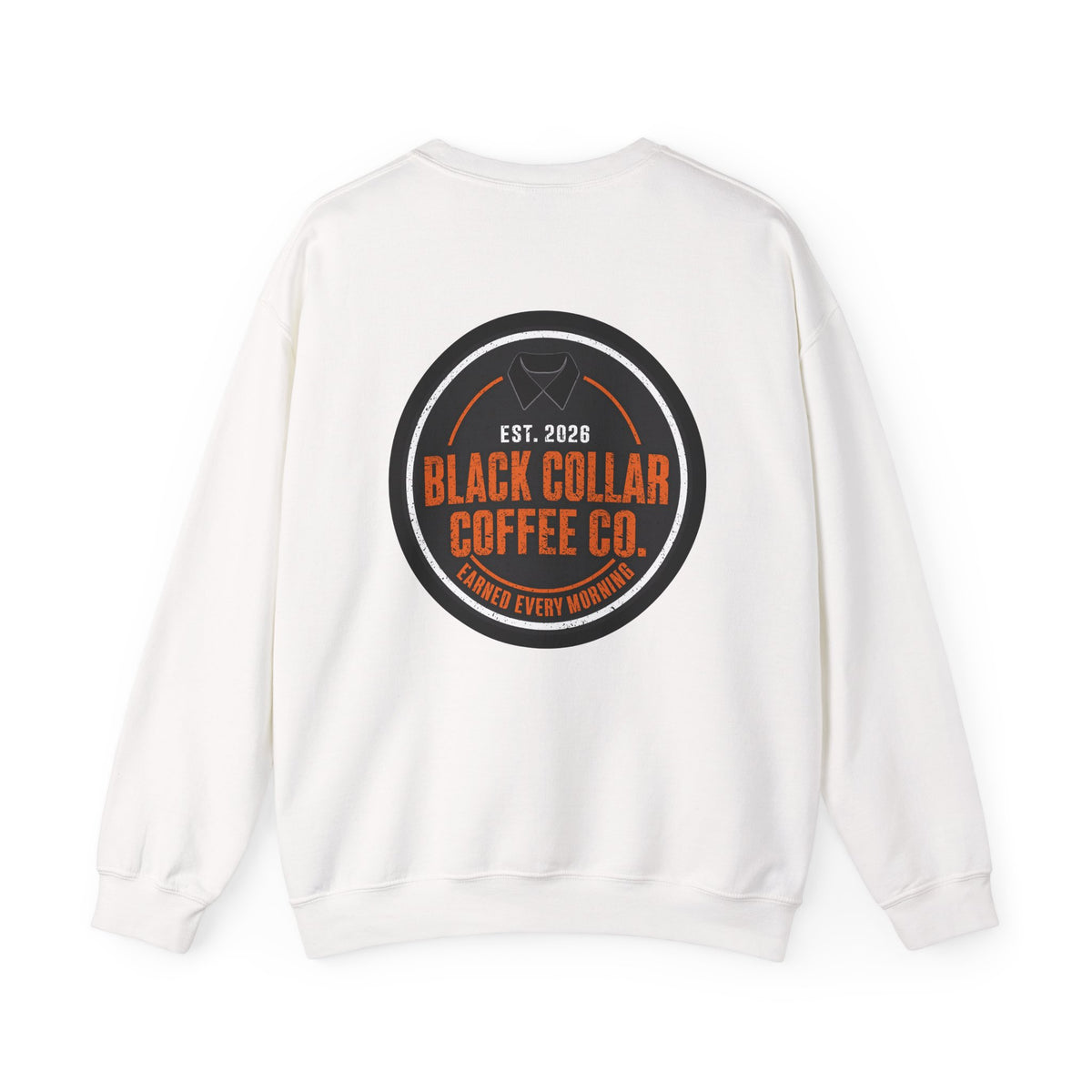 Black Collar Coffee Crewneck Sweatshirt